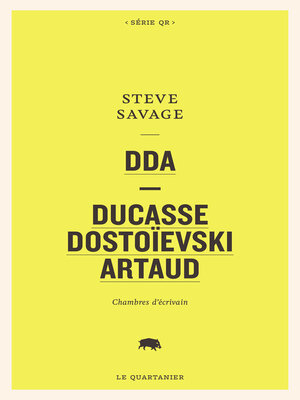 cover image of DDA &#8212; Ducasse, Dostoïevski, Artaud
